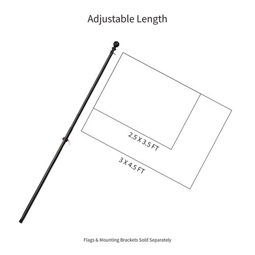 Arlmont & Co. Telescoping Flagpole & Reviews Wayfair